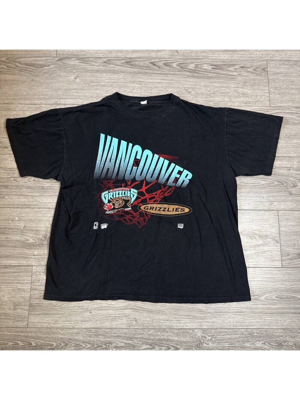 Vancouver Grizzlies Salem Sportswear NBA T-shirt Size Mens Large Vintage 90s